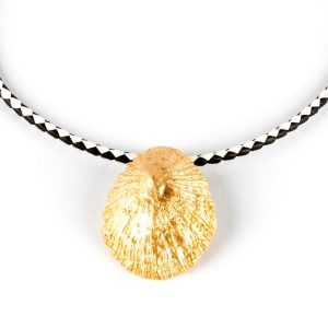 SHABAMA : CALOBRA LUXE BLACK & WHITE necklace #shiny gold 1 u