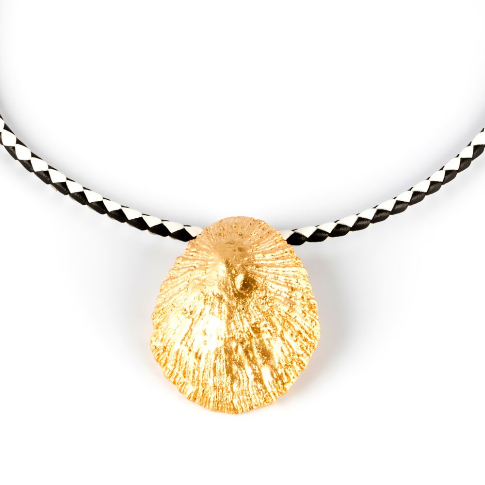 SHABAMA : CALOBRA LUXE BLACK & WHITE necklace #shiny gold 1 u