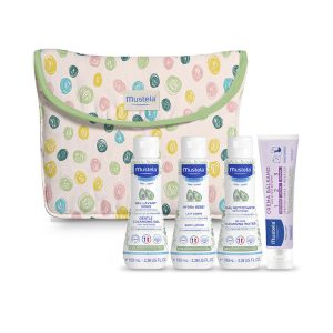 MUSTELA : BEBÉ-NIÑO NECESER LUNARES ESTUCHE 5 pz