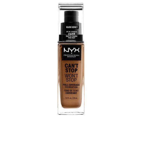 NYX PROFESSIONAL MAKE UP : CAN'T STOP WON'T STOP full coverage foundation #warm honey 30 ml