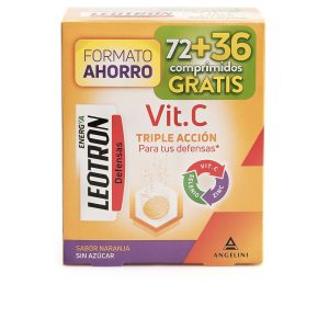 LEOTRON : VITAMIN C triple action effervescent tablets 72 + 36 as a gift #Orange 54 u