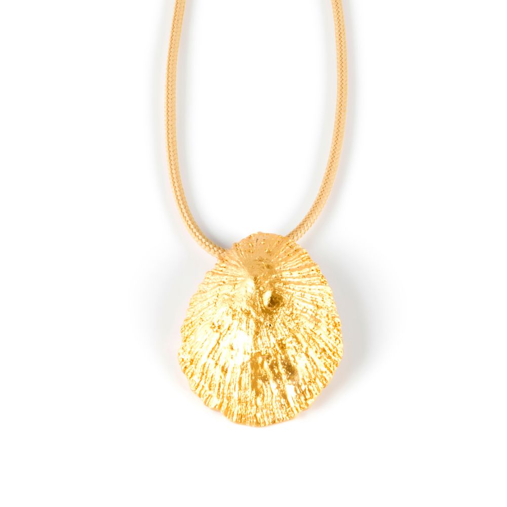 SHABAMA : CALOBRA COOL BEIGE necklace #gold glitter 1 u