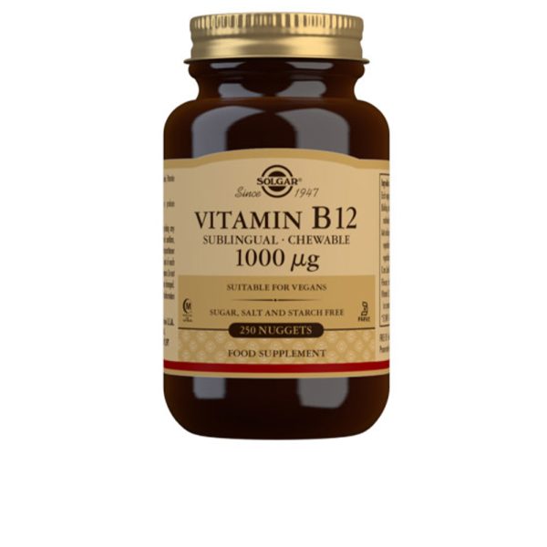 SOLGAR : VITAMINA B12 1000 mcg. CIANOCOBALAMINA cápsulas mastic 250 u