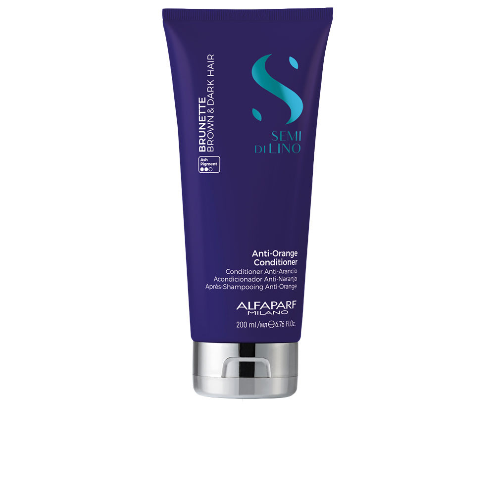 ALFAPARF MILANO : SEMI DI LINO brunette brown & dark conditioner 200 ml