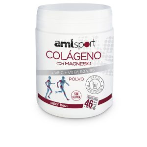 AMLSPORT : COLÁGENO CON MAGNESIO + VIT.C + VIT.B1.B2.B6 sabor fresa pol