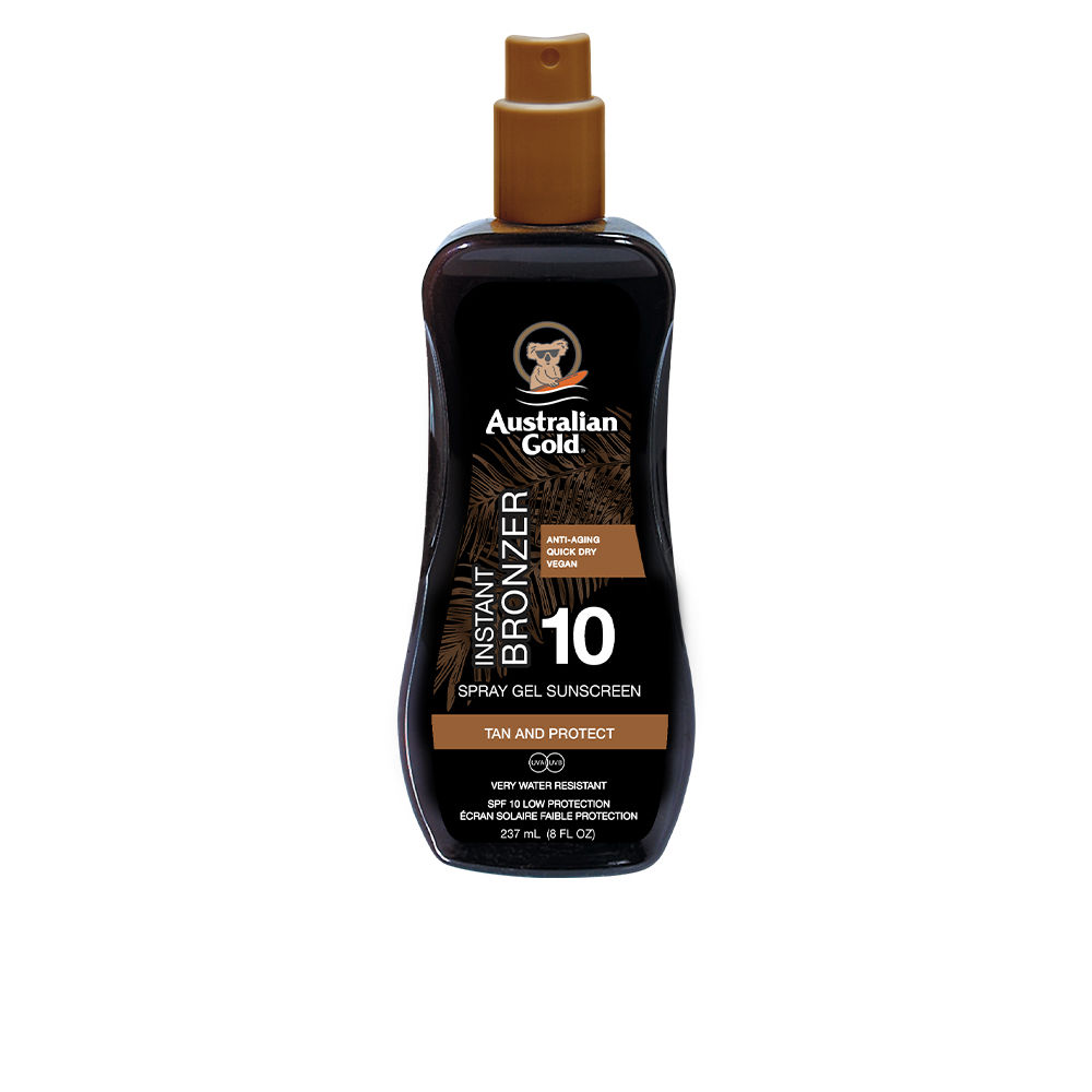 AUSTRALIAN GOLD : SUNSCREEN SPF10 spray gel with instant bronzer 237 ml