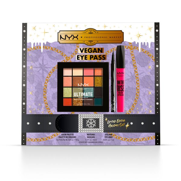 NYX PROFESSIONAL MAKE UP : VEGAN EYE PASS LIMITED EDITION set 3 pz