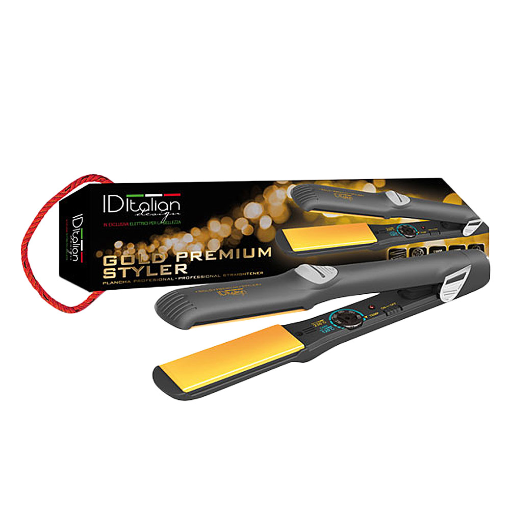 ID ITALIAN : GOLD PREMIUM STYLER hair straightener 1 unit