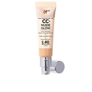 IT COSMETICS : CC+ NUDE GLOW lightweight foundation + glow serum SPF40 #medium