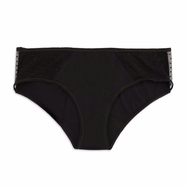 PLATANOMELÓN : KIWITAS CLASSIC PLUMETI braguitas menstruales negro #S 1u