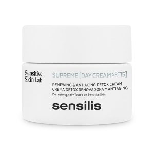 SENSILIS : SUPREME crema de día SPF15+ detox renovadora y antiaging 50 ml