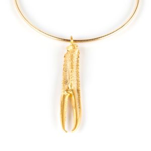 SHABAMA : TUENT ELASTIC necklace #shiny gold 1 u