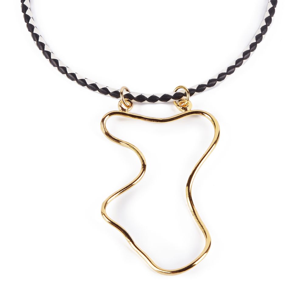 SHABAMA : MALAWI necklace #shiny gold 1 u