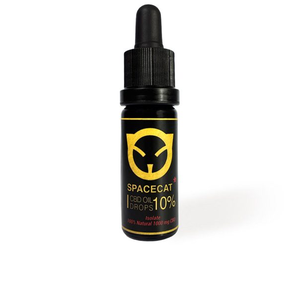 SPACECAT : ACEITE DE CBD 10% (1000mg) espectro completo rico en cannabidiol 10 ml