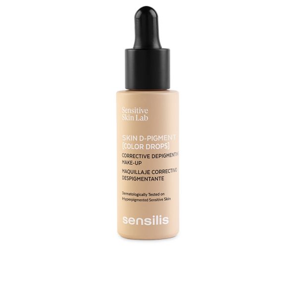SENSILIS : SKIN D-PIGMENT [COLOR DROPS] depigmenting corrective makeup #Peche rose 30 ml