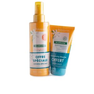 KLORANE : SPRAY SOLAR SPF50 POLYSIANES MONOÏ Y TAMANU BIO LOTE 2 pz