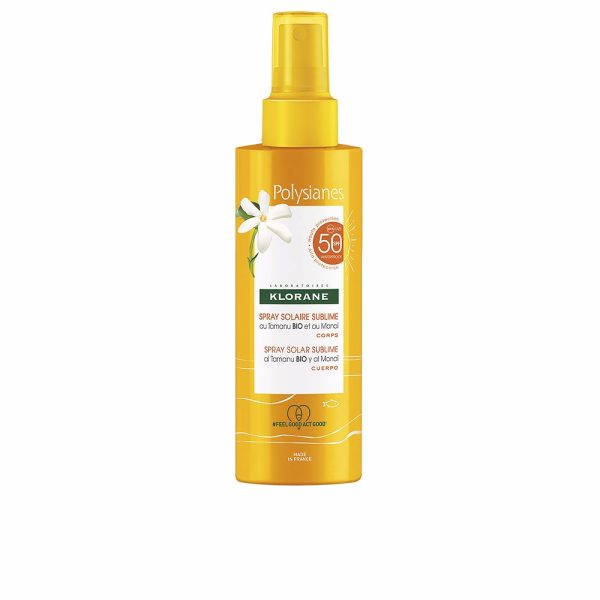 KLORANE : POLYSIANES MONOÏ Y TAMANU BIO body sun spray SPF50 200 ml