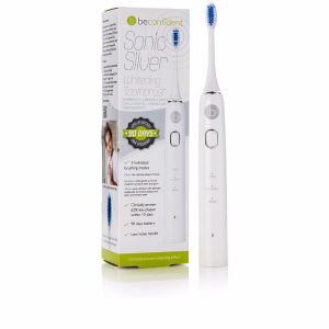 BECONFIDENT : SONIC SILVER electric whitening toothbrush #white/silver 1 u