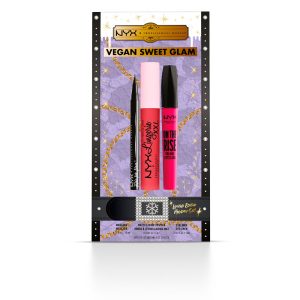 NYX PROFESSIONAL MAKE UP : VEGAN SWEET GLAM LIMITED EDITION set 3 pz