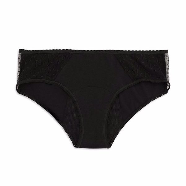 PLATANOMELÓN : KIWITAS CLASSIC PLUMETI braguitas menstruales negro #M 1 u