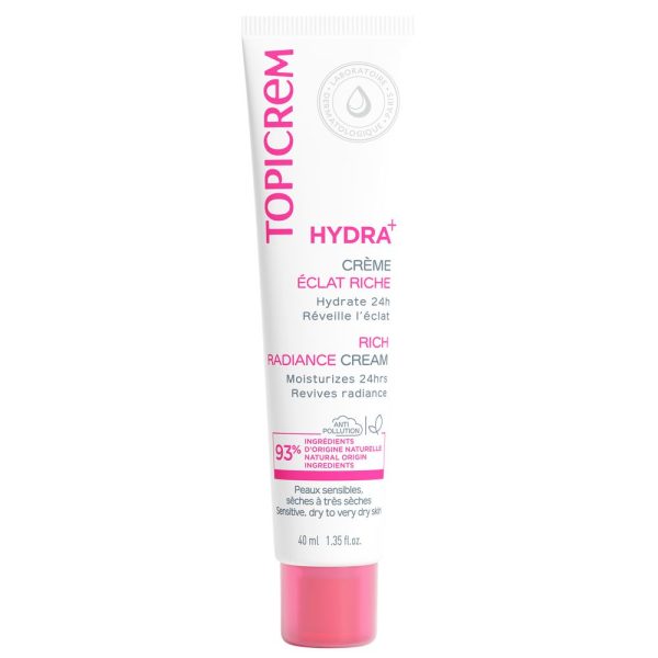 TOPICREM : HYDRA+ rich illuminating moisturizing cream 40ml