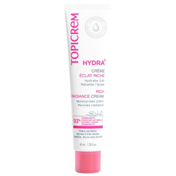 TOPICREM : HYDRA+ rich illuminating moisturizing cream 40ml