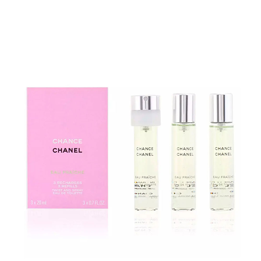 CHANEL : CHANCE EAU FRAICHE eau de toilette twist & spray 3 refills 3 x 20 ml