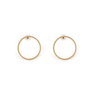 SHABAMA : SURI earrings #shiny gold 1 u