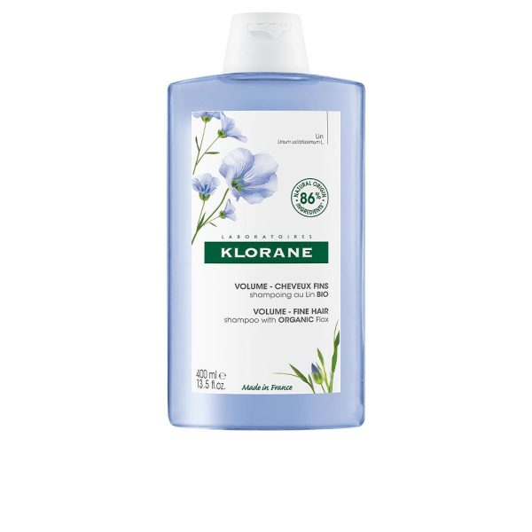 KLORANE : VOLUME organic linen shampoo 400 ml