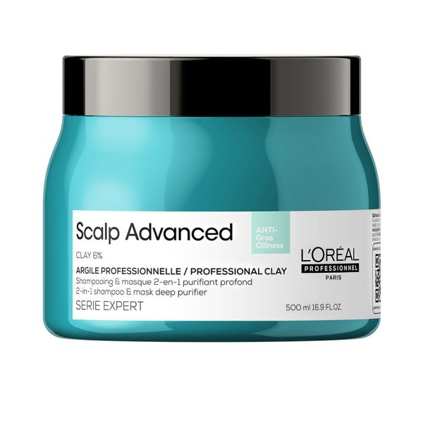 L'ORÉAL PROFESSIONNEL PARIS : SCALP ADVANCED anti-oiliness 2-in1 shampoo & mask deep purifier clay 500 ml