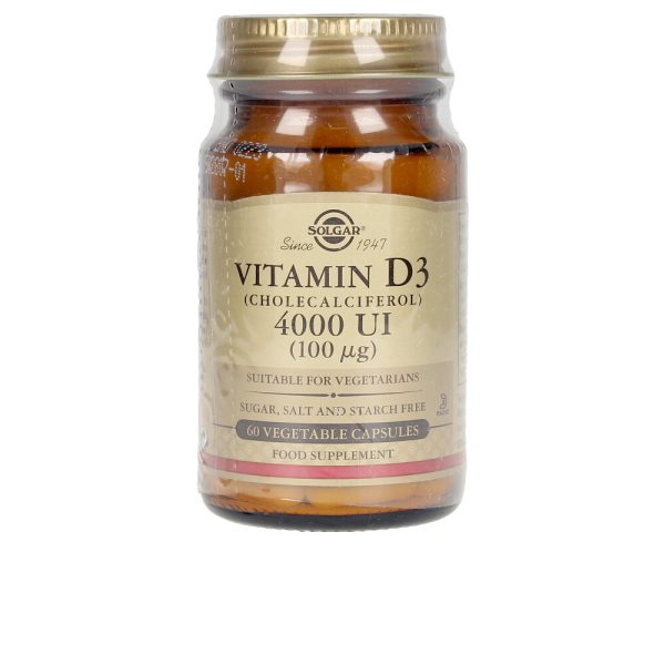 SOLGAR : VIT D3 4000 UI 100 mcg. cápsulas vegetales 60 u