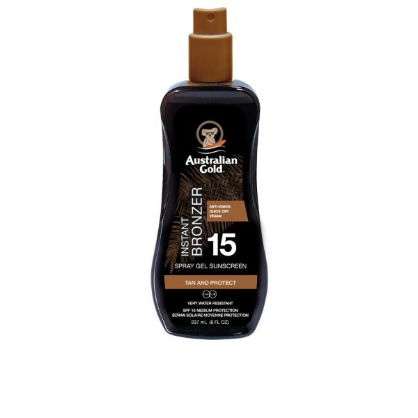 AUSTRALIAN GOLD : SUNSCREEN SPF15 spray gel with instant bronzer 237 ml