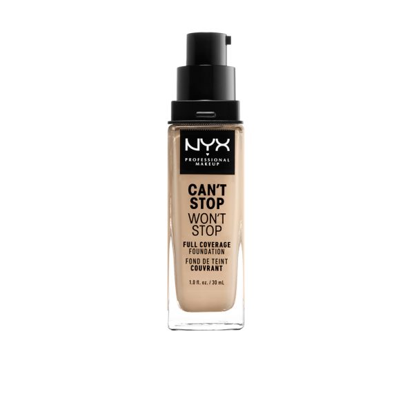 NYX PROFESSIONAL MAKE UP : CAN'T STOP WON'T STOP full coverage foundation #nude