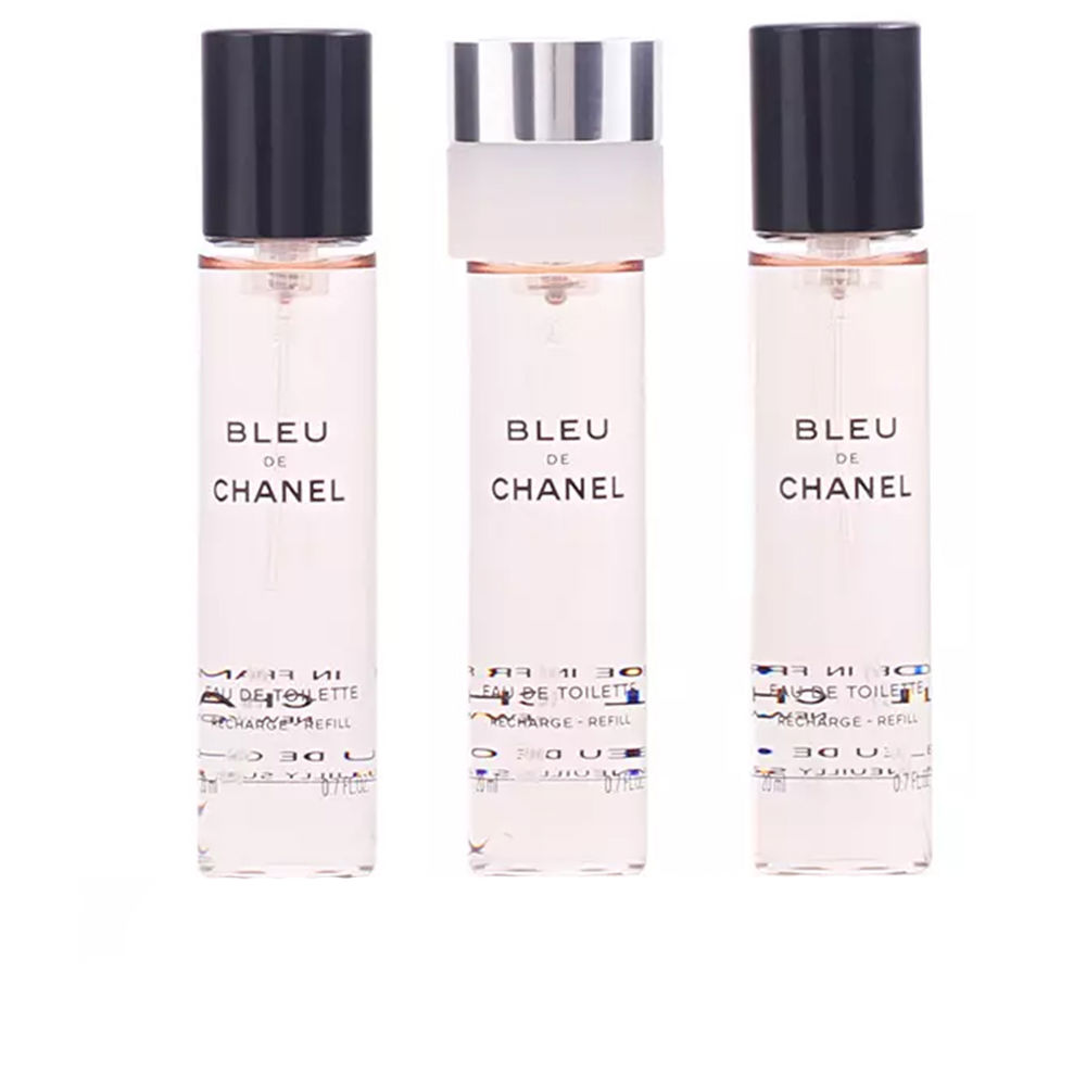 CHANEL : BLEU eau de toilette spray refill 3 x 20 ml