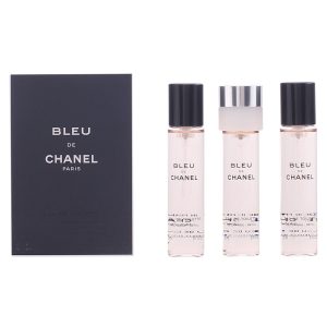 CHANEL : BLEU eau de toilette spray refill 3 x 20 ml