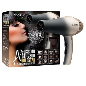 ID ITALIAN : AIRLISSIMO GTI 2300 GOLD STAR professional hair dryer 1 unit