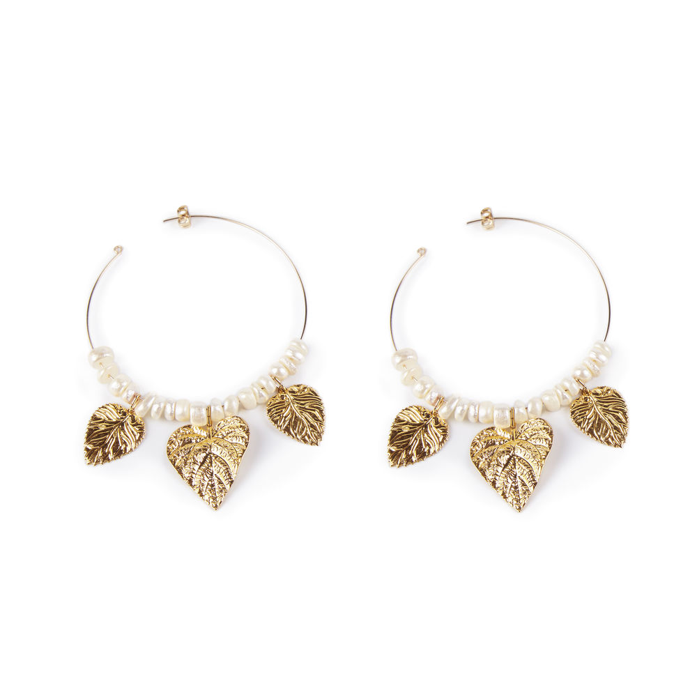 SHABAMA : CROWN 4CM earrings #gold glitter 1 u