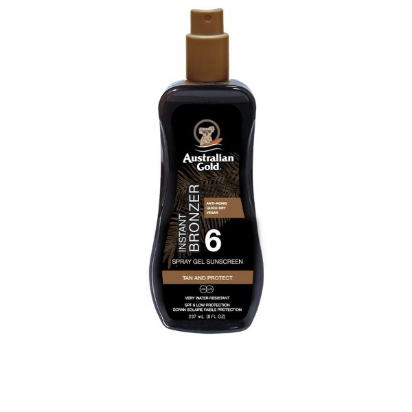 AUSTRALIAN GOLD : SUNSCREEN SPF6 spray gel with instant bronzer 237 ml