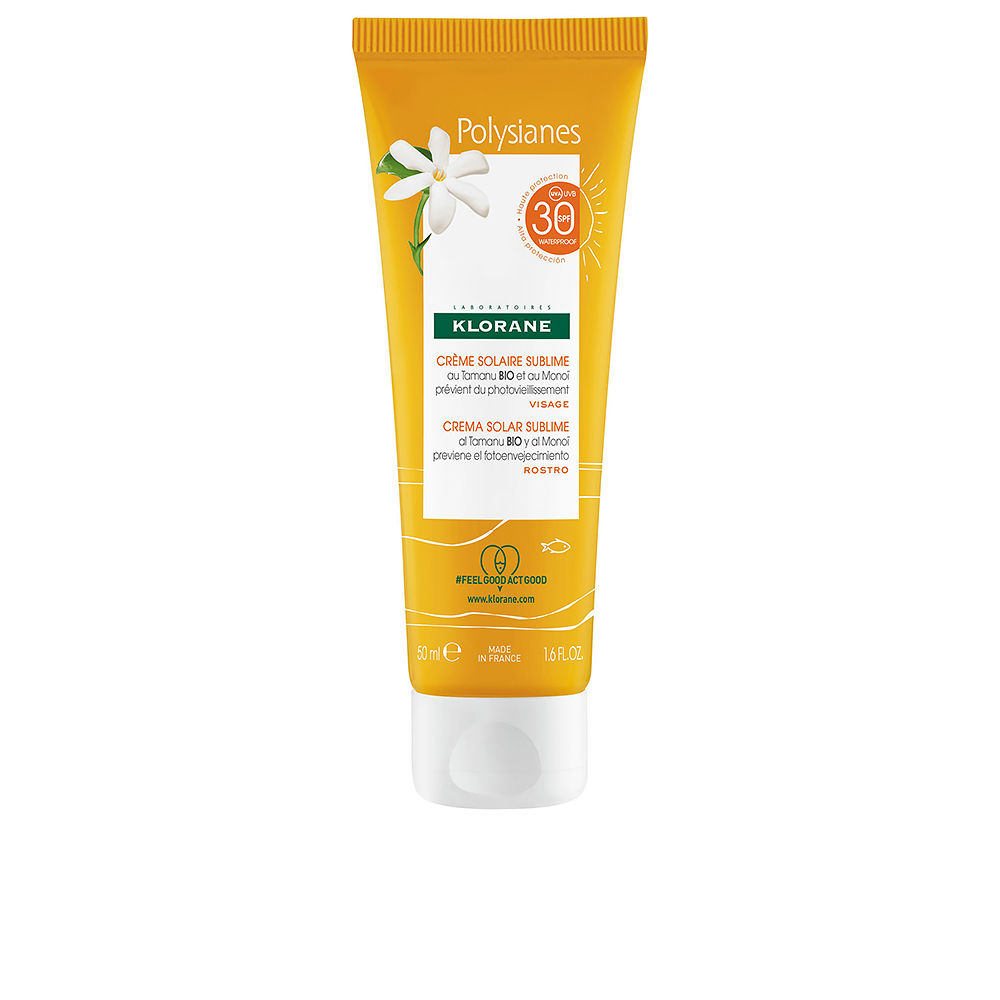 KLORANE : POLYSIANES MONOÏ Y TAMANU BIO sublime sun cream SPF30 50 ml