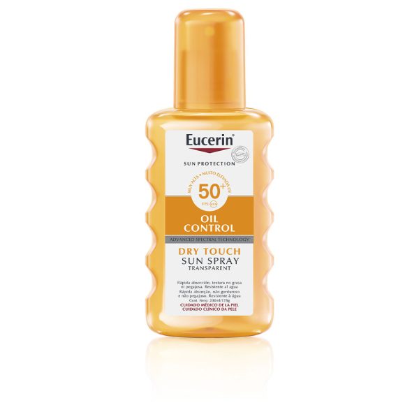 EUCERIN : SUN PROTECTION oil dry touch transparent spray SPF50+ 200 ml