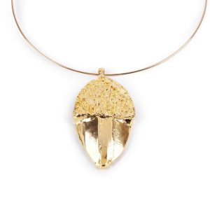 SHABAMA : BELLOTA rigid necklace #shiny gold 1 u