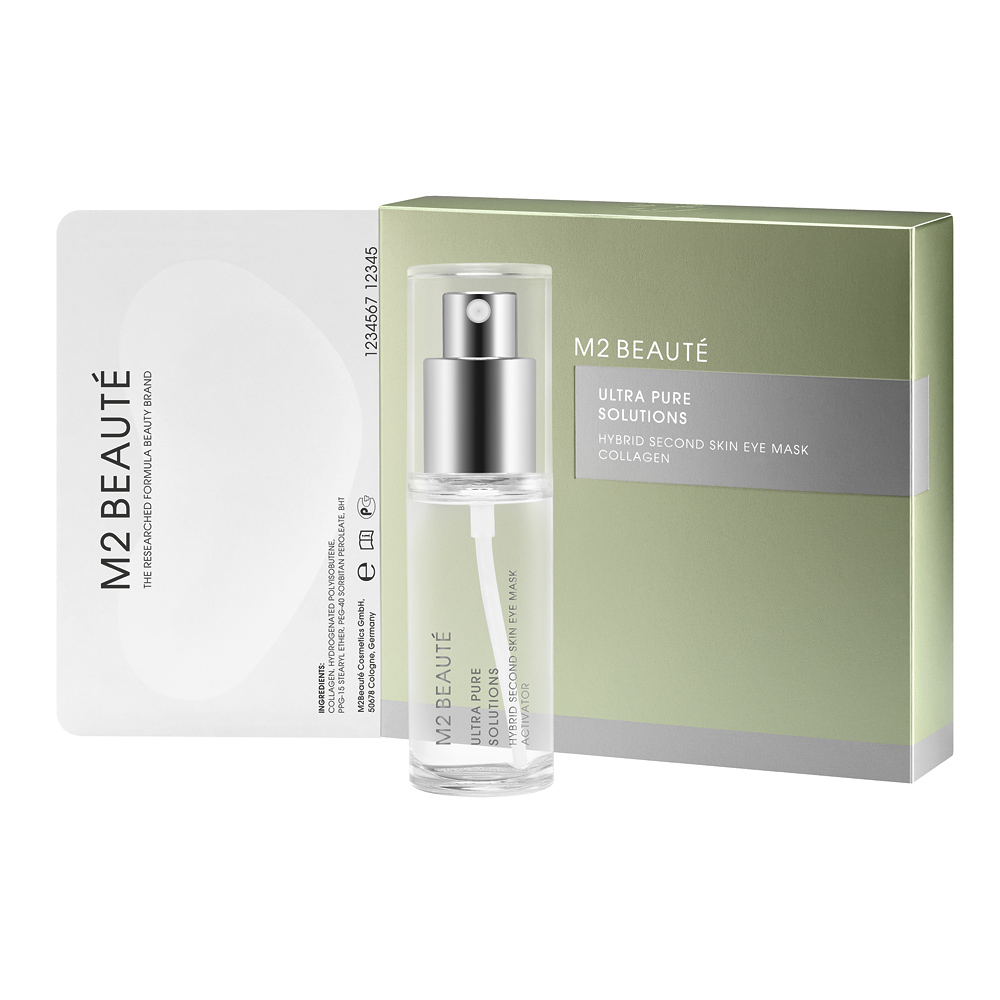M2 BEAUTÉ : HYBRID second skin eye mask collagen 7 aplicaciones