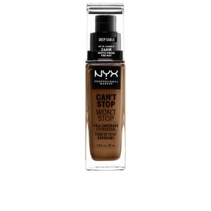 NYX PROFESSIONAL MAKE UP : CAN'T STOP WON'T STOP full coverage foundation #deep sable