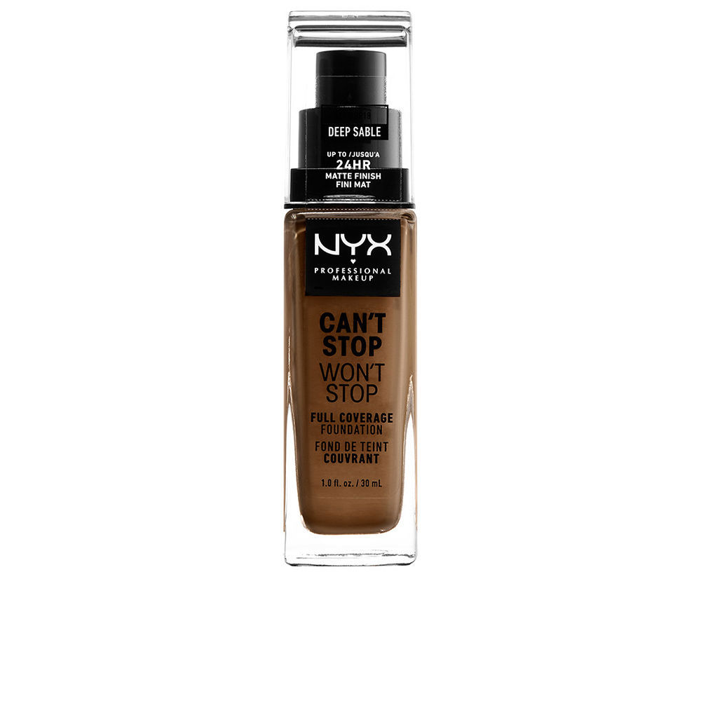 NYX PROFESSIONAL MAKE UP : CAN'T STOP WON'T STOP full coverage foundation #deep sable