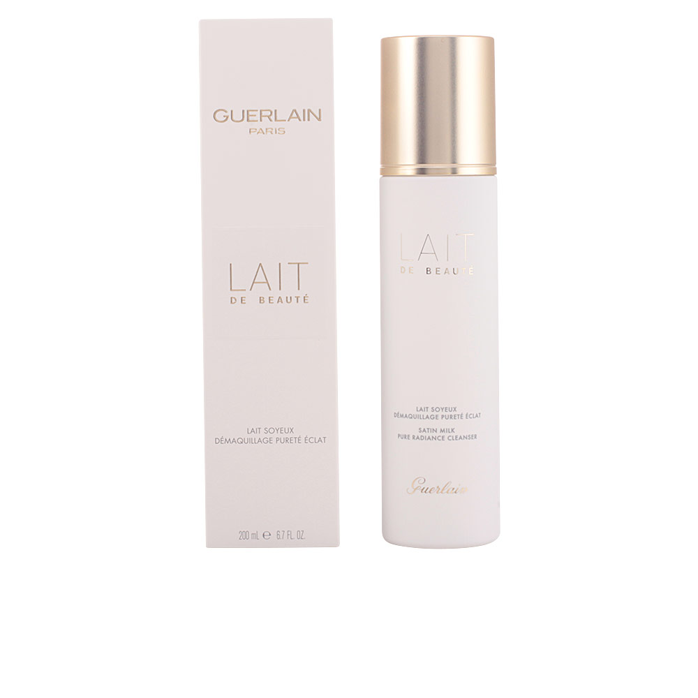 GUERLAIN : LAIT DE BEAUTÉ pure radiance satin makeup remover milk 200 ml