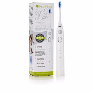 BECONFIDENT : SONIC SILVER electric whitening toothbrush #white/silver 1 u