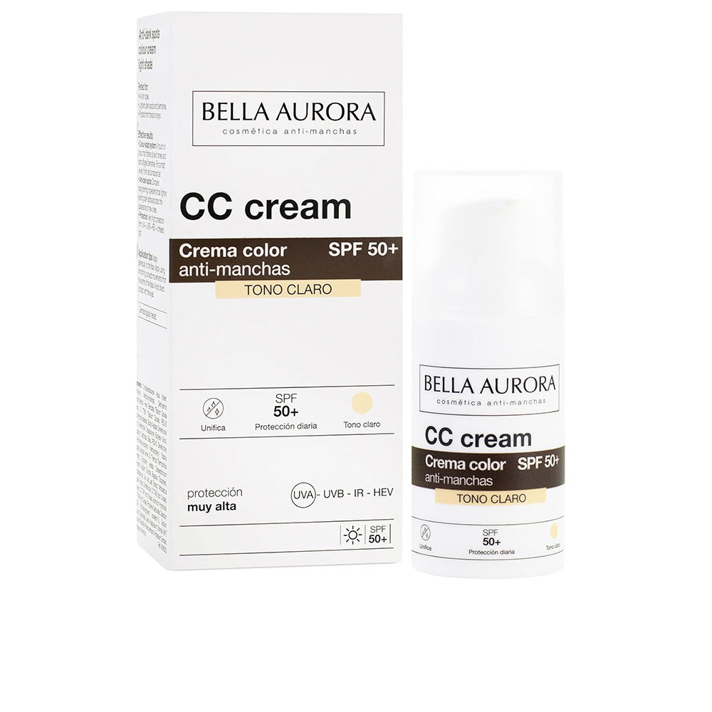 BELLA AURORA : CC CREAM anti-manchas SPF50+ #tono claro