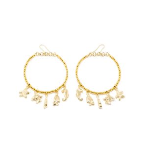SHABAMA : FORMENTOR earrings #shiny gold 1 u