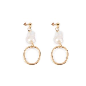 SHABAMA : BALBOA LONG earrings #shiny gold 1 u