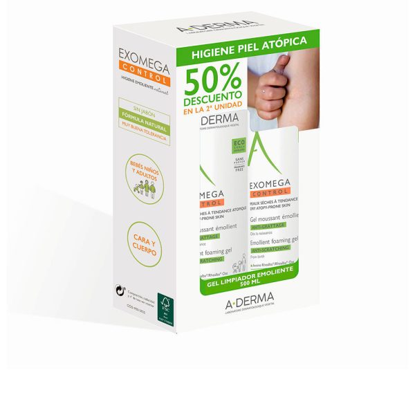 A-DERMA : EXOMEGA CONTROL FOAMING EMOLLIENT GEL SET 2 x 500 ml